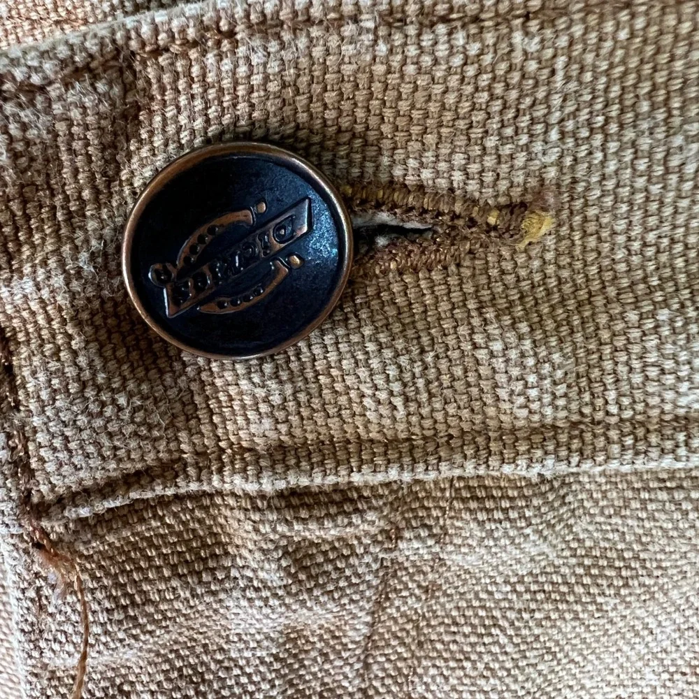 Genuine Dickies Mens Tan Duck Canvas Carpenter Shorts Size 42 Vintage Grunge